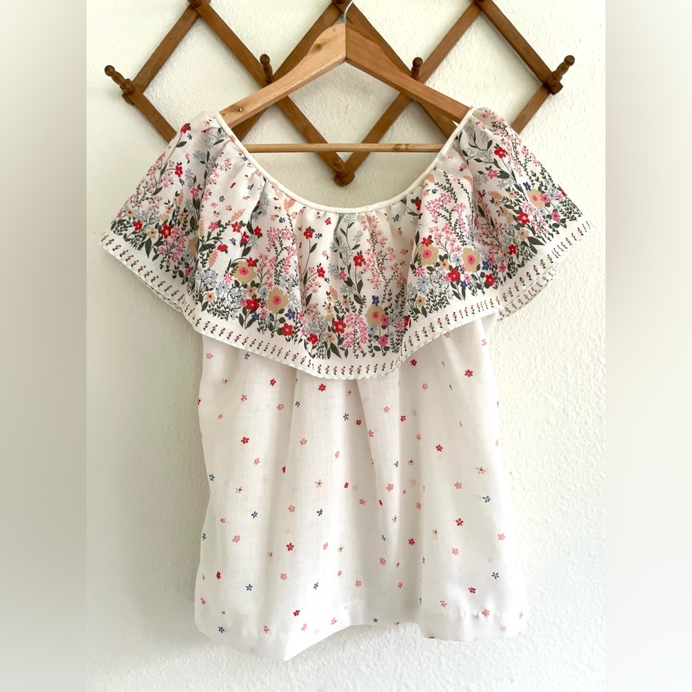 Vintage Chessa Davis 2 Piece Peasant Blouse and Maxi Skirt Set - Picture 5 of 11